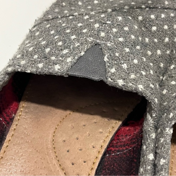 Toms Alpargata Classic Gray with White Dots Fabric Upper Slip-On Shoe - Picture 8 of 12